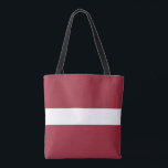 Bolso De Tela Bandera de Letonia<br><div class="desc">Bandera patriótica de Letonia.</div>