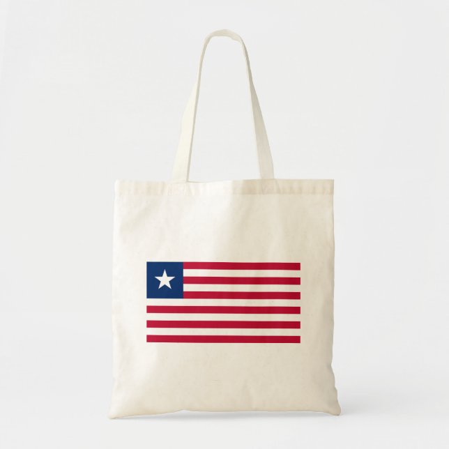 Bolso De Tela Bandera de Liberia (Frente)