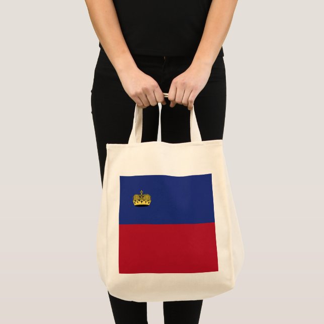 Bolso De Tela Bandera de Liechtenstein (Anverso (producto))