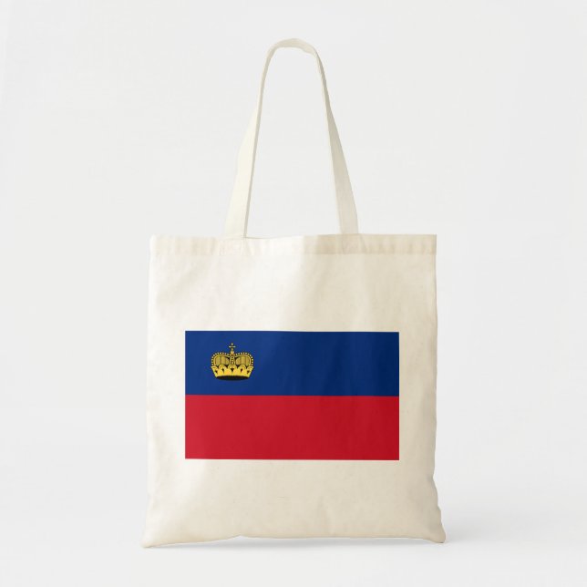 Bolso De Tela Bandera de Liechtenstein (Frente)