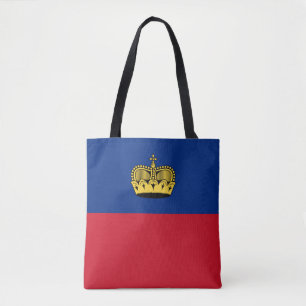 Bolso De Tela Bandera de Liechtenstein