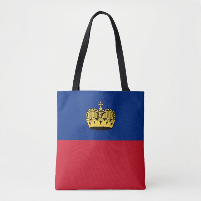 Bolso De Tela Bandera de Liechtenstein (Anverso)