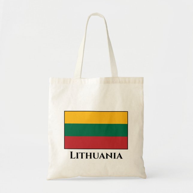 Bolso De Tela Bandera de Lituania (lituana) (Frente)