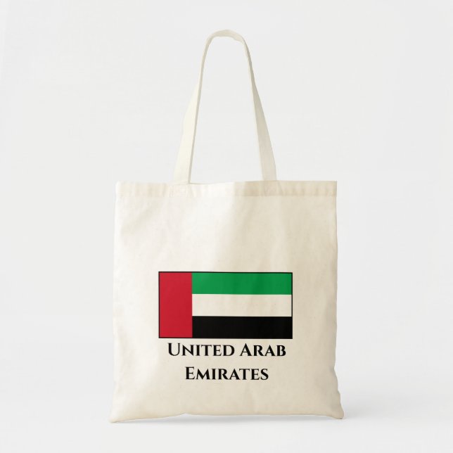 Bolso De Tela Bandera de los Emiratos Árabes Unidos (Frente)