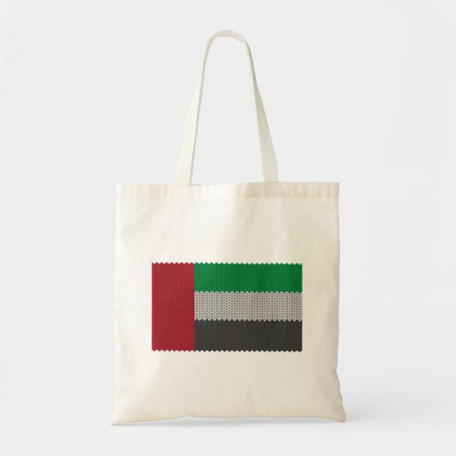 Bolso De Tela Bandera de los Emiratos Árabes Unidos de punto de  (Frente)