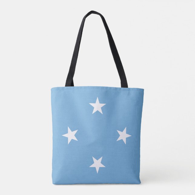 Bolso De Tela Bandera de los Estados Federados de Micronesia (Reverso)