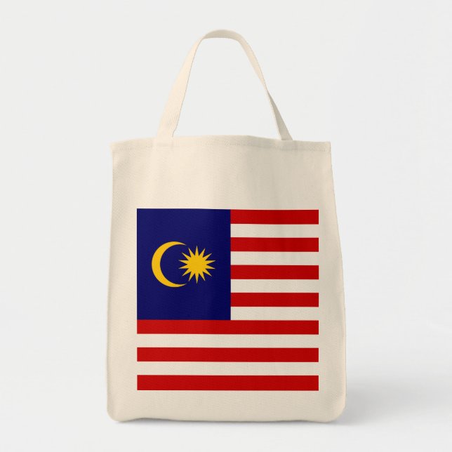 Bolso De Tela Bandera de Malasia (Frente)