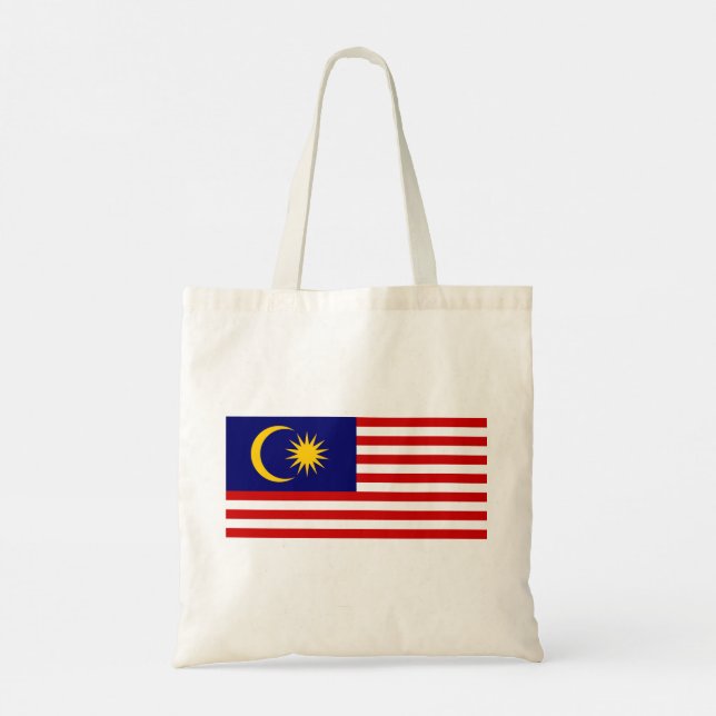 Bolso De Tela Bandera de Malasia (Reverso)