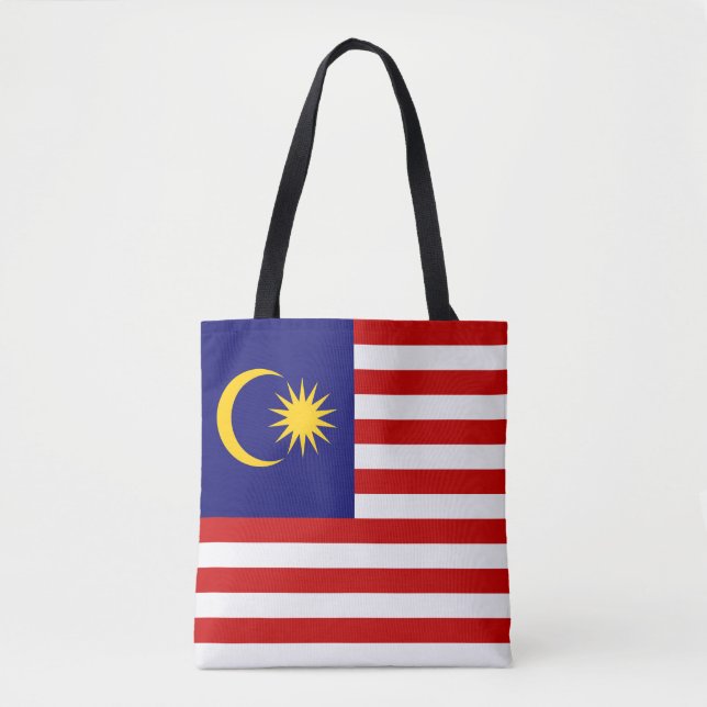 Bolso De Tela Bandera de Malasia (Anverso)