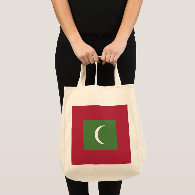 Bolso De Tela Bandera de Maldivas (Anverso (producto))