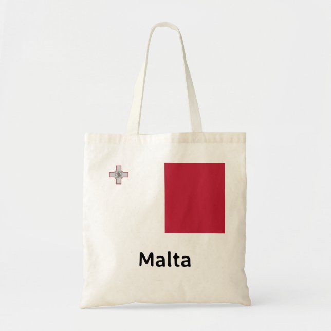 Bolso De Tela Bandera de Malta (Frente)