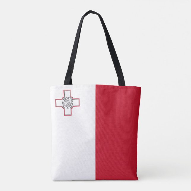 Bolso De Tela Bandera de Malta (Reverso)