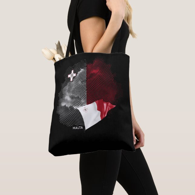 Bolso De Tela bandera de Malta (Detalle)