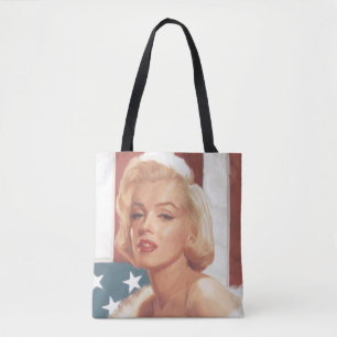 Bolso De Tela Bandera de Marilyn
