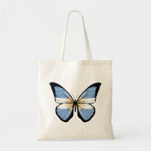 Bolso De Tela Bandera de mariposa de Argentina