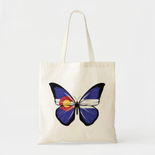 Bolso De Tela Bandera de Mariposa de Colorado