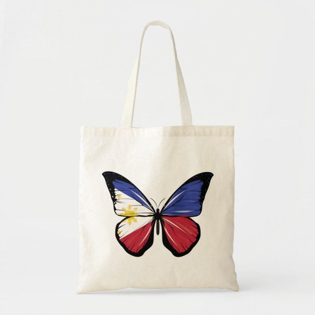 Bolso De Tela Bandera de mariposa de Filipinas (Frente)