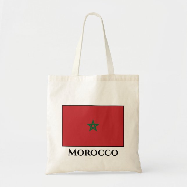 Bolso De Tela Bandera de Marruecos (Frente)