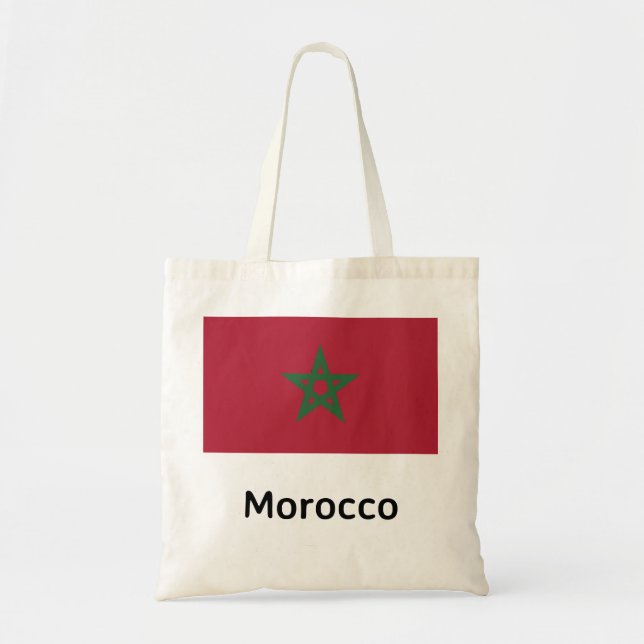 Bolso De Tela Bandera de Marruecos (Frente)