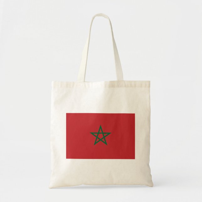 Bolso De Tela Bandera de Marruecos (Frente)
