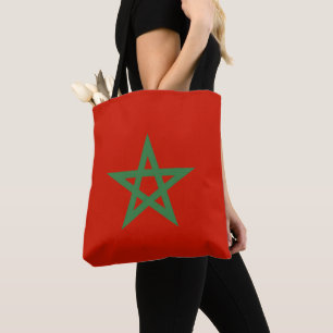 Bolso De Tela Bandera de Marruecos