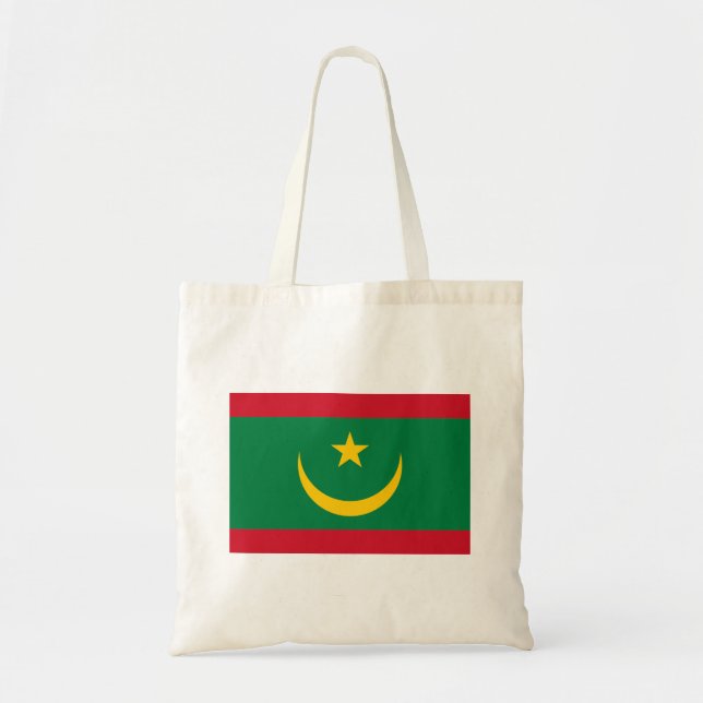 Bolso De Tela Bandera de Mauritania (Frente)