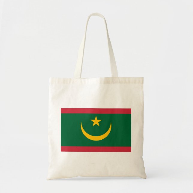Bolso De Tela Bandera de Mauritania (Frente)