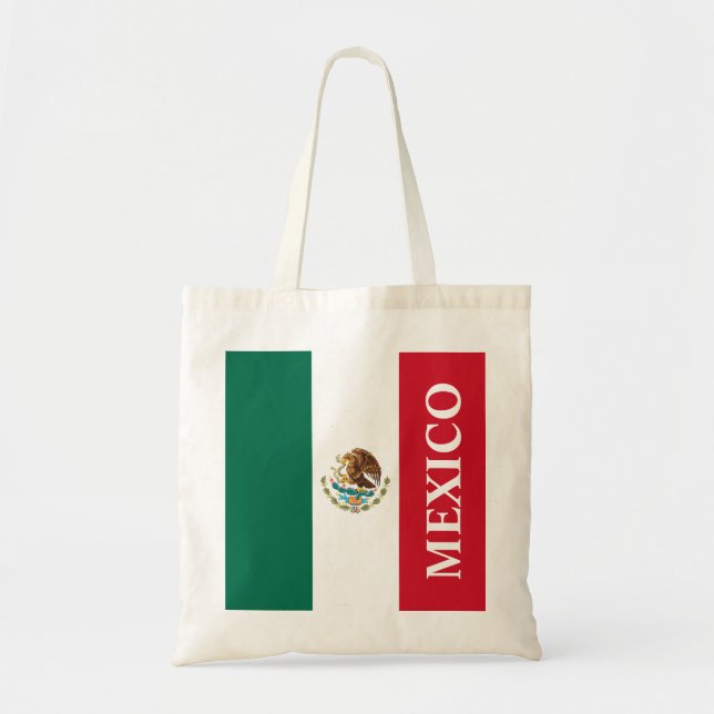 Bolso De Tela Bandera de México (Frente)