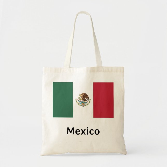 Bolso De Tela Bandera de México (Frente)