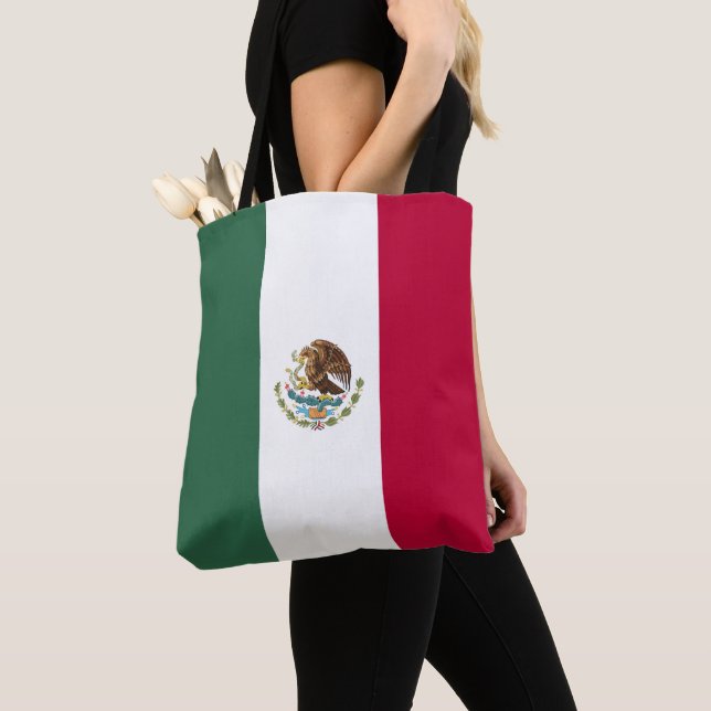 Bolso De Tela Bandera de México (Detalle)