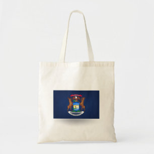 Bolso De Tela Bandera de Michigan Tote Bag