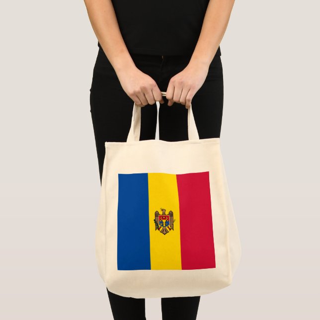 Bolso De Tela Bandera de Moldavia (Anverso (producto))