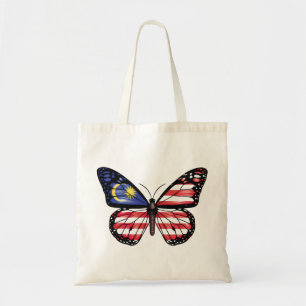 Bolso De Tela Bandera de monarca de mariposa de Malasia