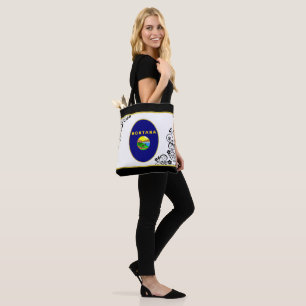 Bolso De Tela Bandera de Montana