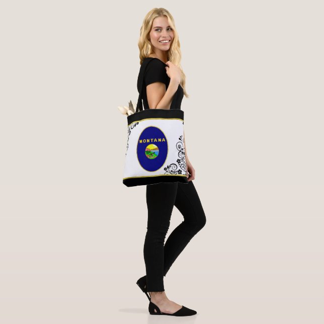 Bolso De Tela Bandera de Montana (Puesto)