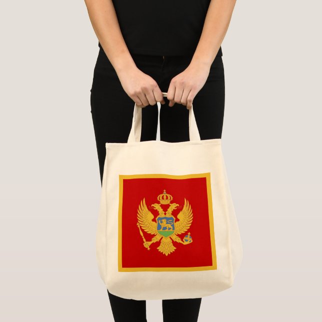 Bolso De Tela Bandera de Montenegro (Anverso (producto))