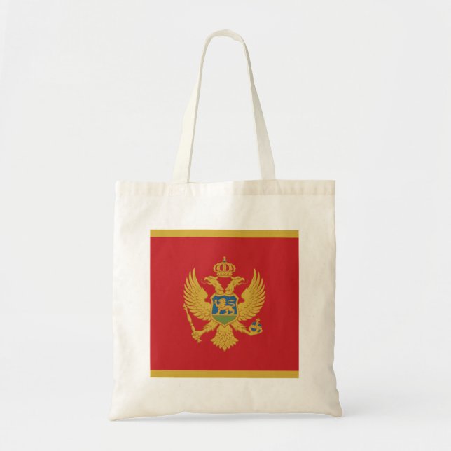 Bolso De Tela Bandera de Montenegro (Frente)