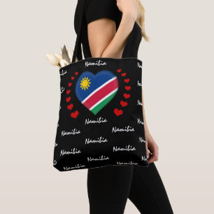 Bolso De Tela Bandera de Namibia y deporte de bandera namibia