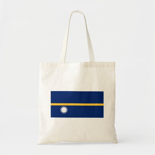 Bolso De Tela Bandera de Nauru (Frente)