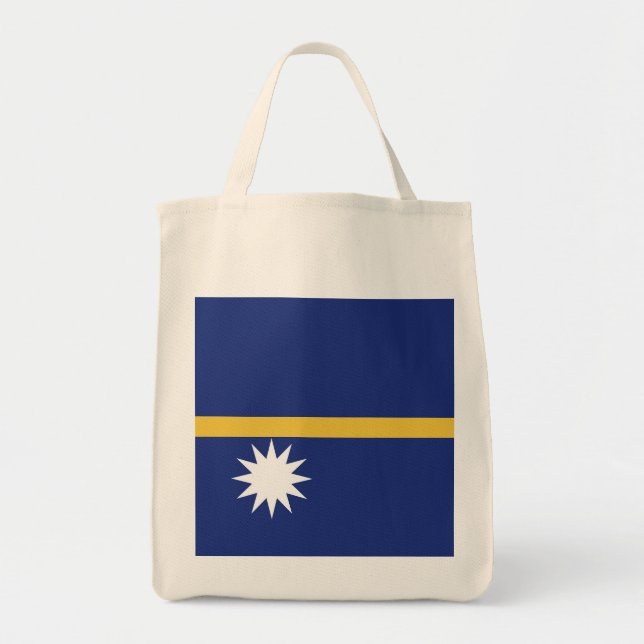 Bolso De Tela Bandera de Nauru (Frente)
