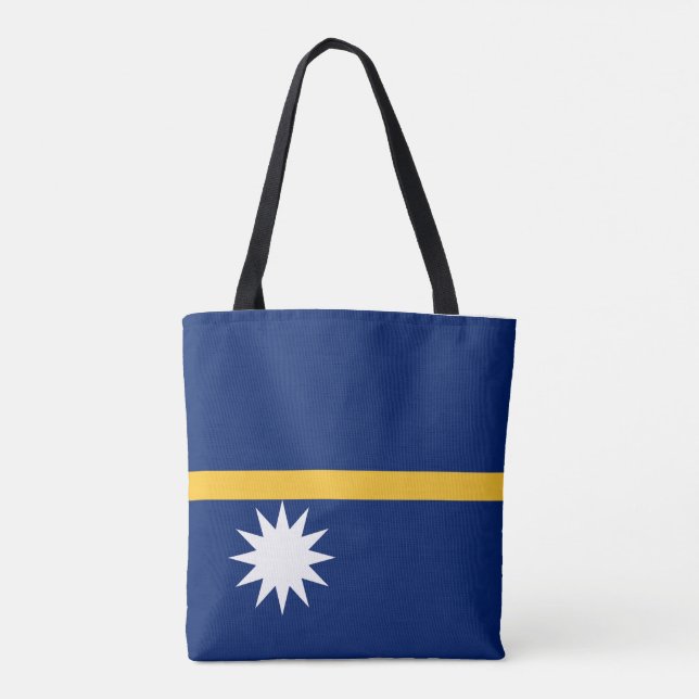 Bolso De Tela Bandera de Nauru (Reverso)