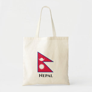 Bolso De Tela Bandera de Nepal (nepalés)