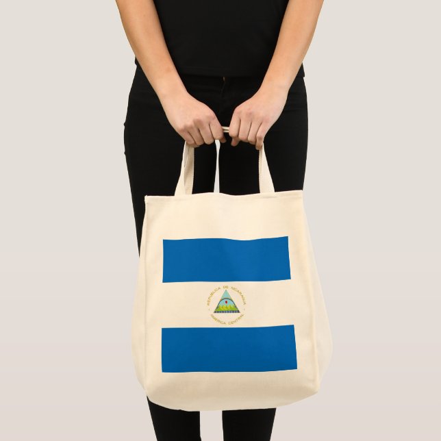 Bolso De Tela Bandera de Nicaragua (Anverso (producto))