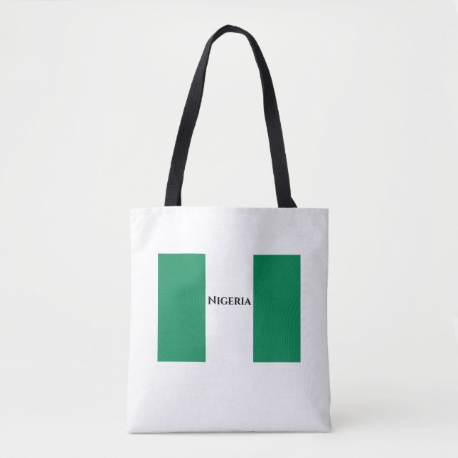 Bolso De Tela Bandera de Nigeria (Anverso)