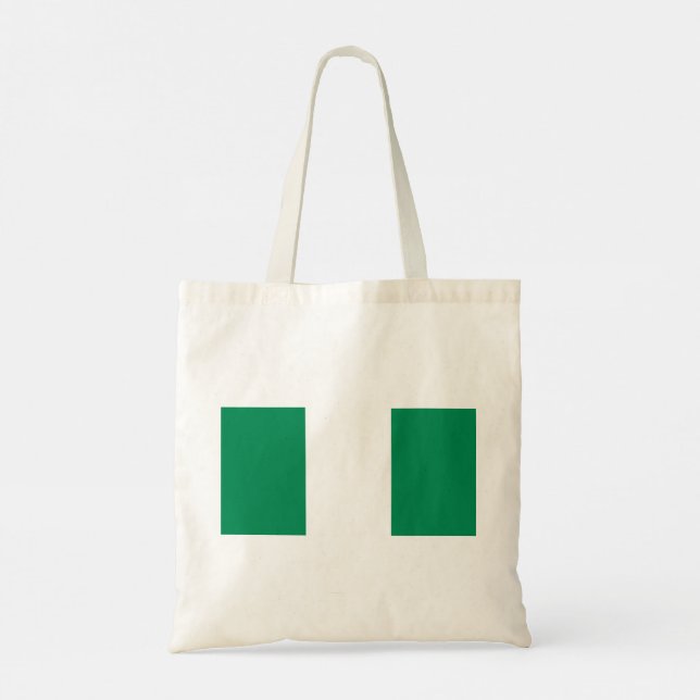 Bolso De Tela Bandera de Nigeria (Reverso)
