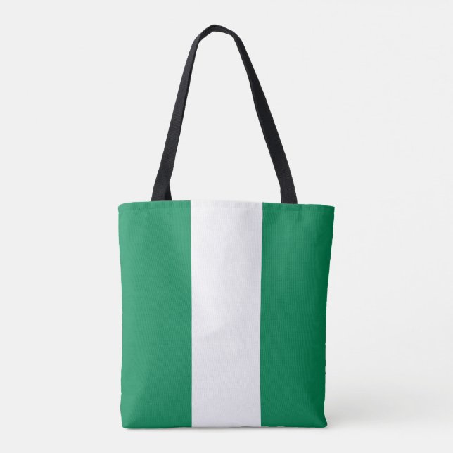 Bolso De Tela Bandera de Nigeria (Reverso)
