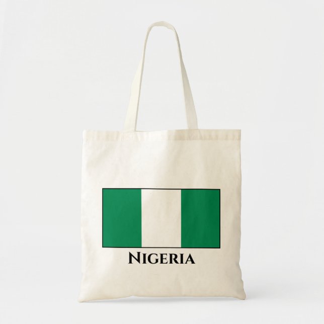 Bolso De Tela Bandera de Nigeria (nigeriana) (Frente)