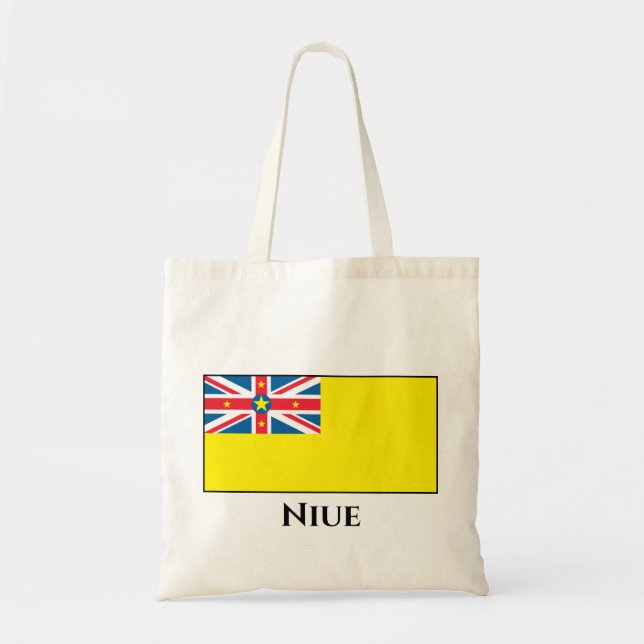 Bolso De Tela Bandera de Niue (Frente)