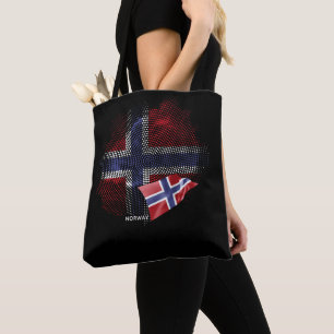Bolso De Tela bandera de Noruega