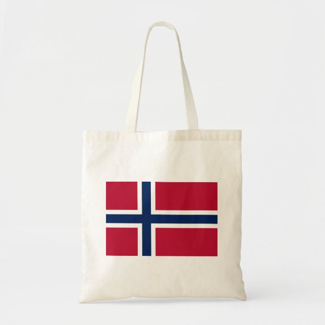 Bolso De Tela Bandera de Noruega (Frente)